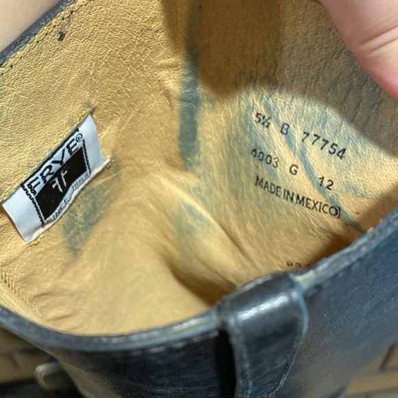 FRYE Shirley Plate Leather Riding Boots 5.5